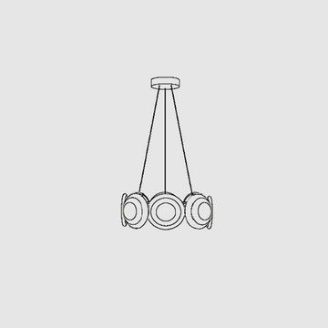 cosmos chandelier round by OCHRE - view 2