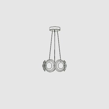 cosmos chandelier round by OCHRE - view 4