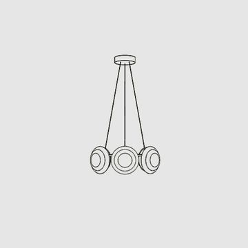 cosmos chandelier round by OCHRE - view 3