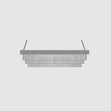 aquarelles chandelier oval by OCHRE - view 2