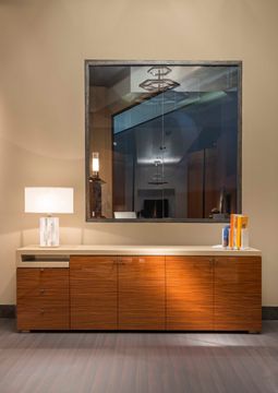 SENATO SC7003 - Low rosewood office storage unit by OAK - view 2
