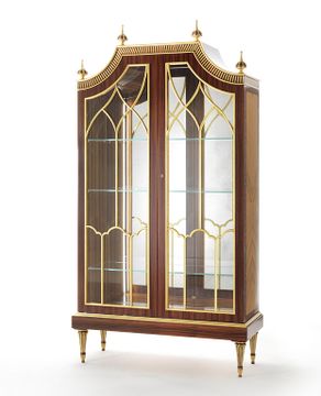 MG1401 - Wood and glass display cabinet with integrated lighting by OAK - view 5