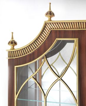 MG1401 - Wood and glass display cabinet with integrated lighting by OAK - view 4