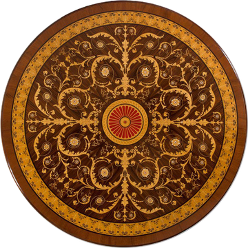 MG1414 - Round rosewood dining table by OAK - view 2