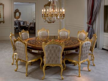 MG1414 - Round rosewood dining table by OAK - view 3