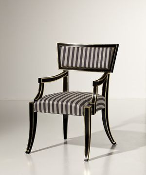 MG1119 - Upholstered fabric chair with armrests by OAK - view 2