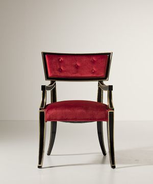 MG1119 - Upholstered fabric chair with armrests by OAK - view 3