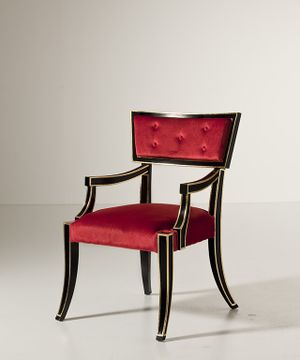 MG1119 - Upholstered fabric chair with armrests by OAK - view 4