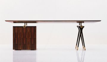 SC3002 - Wooden executive desk with drawers by OAK - view 2