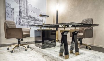SC3002 - Wooden executive desk with drawers by OAK - view 3
