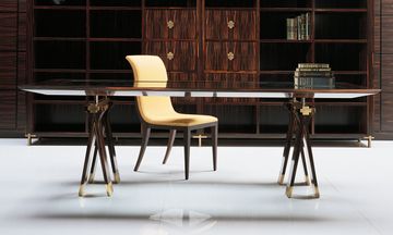 SC3001 - Desk in wood, with two trestles by OAK - view 4