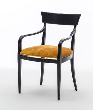 NUOVA SC5029 - Upholstered ash chair with armrests by OAK - view 3