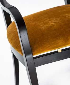 NUOVA SC5029 - Upholstered ash chair with armrests by OAK - view 5