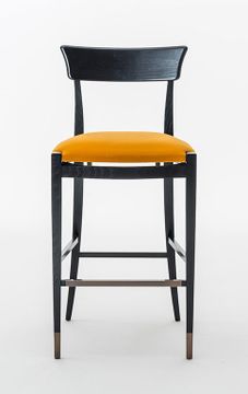 NUOVA SC5038 - High upholstered stool with footrest by OAK - view 2