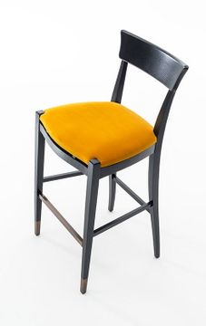 NUOVA SC5038 - High upholstered stool with footrest by OAK - view 4