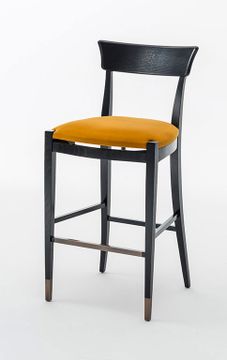 NUOVA SC5038 - High upholstered stool with footrest by OAK - view 3