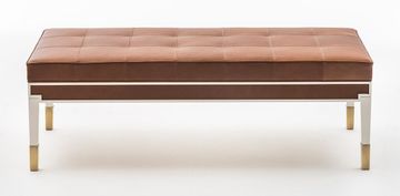 CASTELLO SC5044 - Tufted leather bench by OAK - view 5