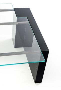 BRERA SC5046/PV - Low wood and glass coffee table by OAK - view 3