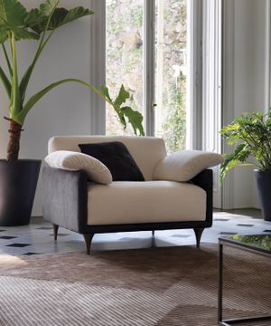 VERDI SC5050 - Nabuk armchair with armrests by OAK - view 2