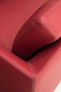 MANZONI SC5074 - Leather armchair with armrests by OAK - view 3