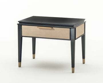 CASTELLO SC5094 - Rectangular leather bedside table with drawers by OAK - view 3