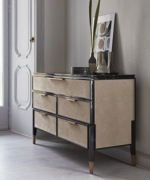 CASTELLO SC5095 - Leather chest of drawers by OAK - view 2