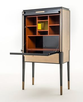 CASTELLO SC5096 - Leather highboard with flap doors by OAK - view 5