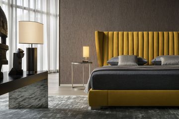 SC5092 - Bed with upholstered headboard, wooden feet by OAK - view 2