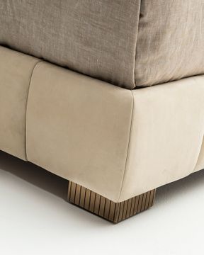 MOSCOVA SC5093 - Fabric double bed with upholstered headboard by OAK - view 2