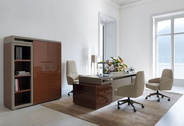 SENATO SC7004 - Tall rosewood office storage unit by OAK - view 2