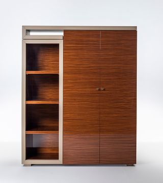 SENATO SC7004 - Tall rosewood office storage unit by OAK - view 4