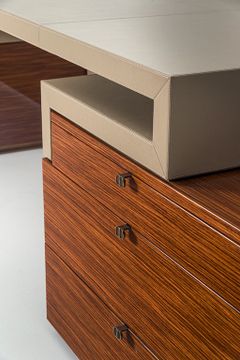 SENATO SC7000 - Rosewood executive desk with drawers by OAK - view 4