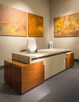 SENATO SC7000 - Rosewood executive desk with drawers by OAK - view 5