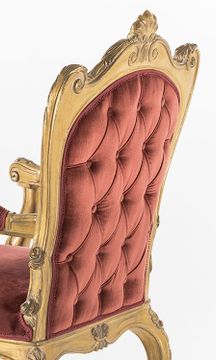 MG1419 - Upholstered fabric chair with armrests by OAK - view 2