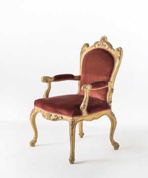MG1419 - Upholstered fabric chair with armrests by OAK - view 4