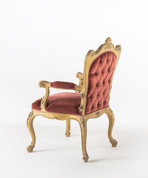 MG1419 - Upholstered fabric chair with armrests by OAK - view 3