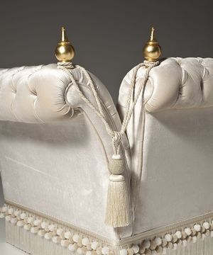 MG3263/2 - Tufted 3 seater fabric sofa by OAK - view 3