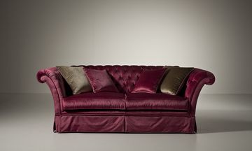 MG3263/3 - 3 seater tufted fabric sofa by OAK - view 3
