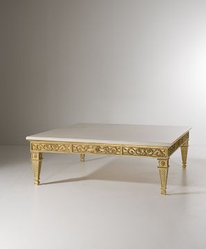 MG4107 - Square solid wood coffee table by OAK - view 2