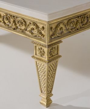 MG4107 - Square solid wood coffee table by OAK - view 3