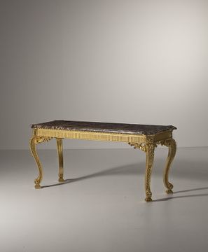 MG5050 - Rectangular gold leaf console table by OAK - view 4