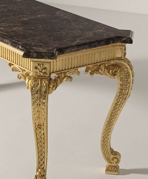 MG5050 - Rectangular gold leaf console table by OAK - view 3