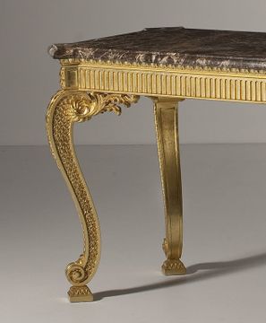 MG5050 - Rectangular gold leaf console table by OAK - view 2