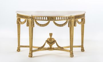 MG5260 - Classic style demilune wooden console table by OAK - view 7