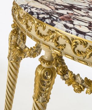 MG5270 - Demilune marble console table by OAK - view 6