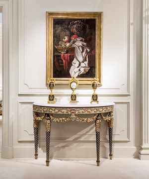 MG5270 - Demilune marble console table by OAK - view 3