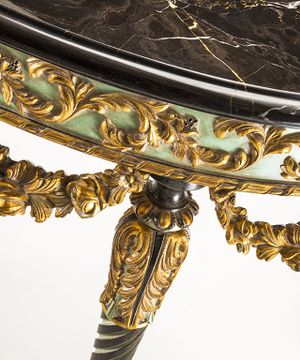 MG5270 - Demilune marble console table by OAK - view 4
