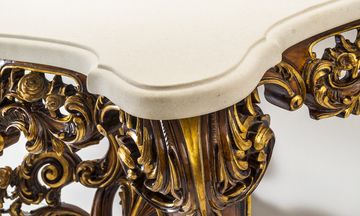 MG 5280/1 - Classic style rectangular marble console table by OAK - view 2