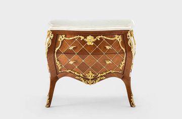 MG6656 - Rounded mahogany bedside table by OAK - view 3