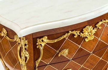 MG6656 - Rounded mahogany bedside table by OAK - view 4